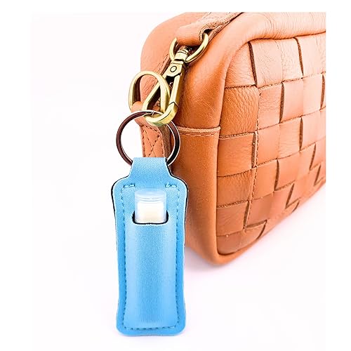 Miniatura 7 de Juego de bálsamo labial vegano  Paquete de 6 bálsamos labiales de tacto relajante. Bolsa de muselina y llavero para bálsamo labial (azul) lavanda