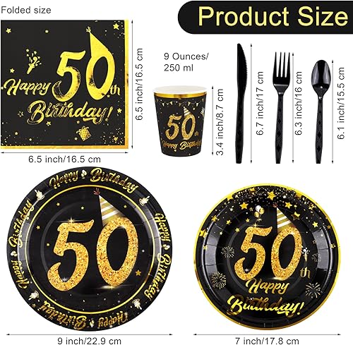 Miniatura 2 de durony Juego de platos y servilletas de cumpleaños número 40, suministros para fiesta de 40 cumpleaños, juego de vajilla para platos, tazas,