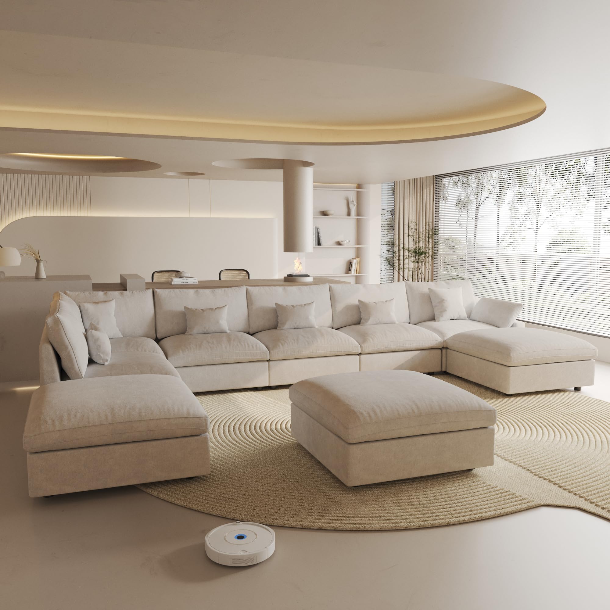 Amazon.com: Cloud Modular Sectional Sofa with Ottoman,192