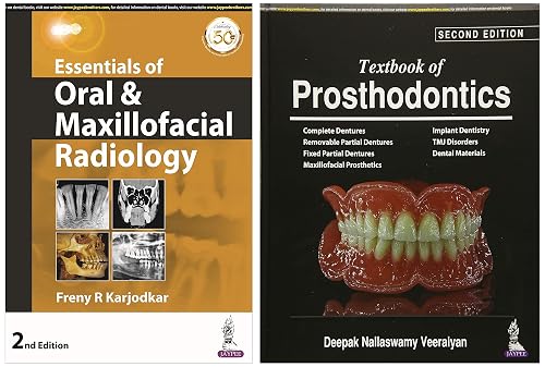 Textbook Of Prosthodontics / Nallaswamy Deepak Veeraiyan , Vol# 1 &amp; ESSENTIALS OF ORAL &amp; MAXILLOFACIAL RADIOLOGY