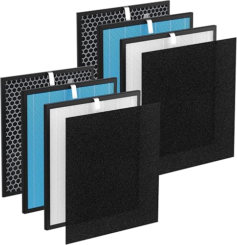 Kit de reemplazo de filtro AirMax de 2 juegos compatible con purificadores de aire Okaysou Airmax 10L Pro y Aiibot-A300, filtro purificador de aire