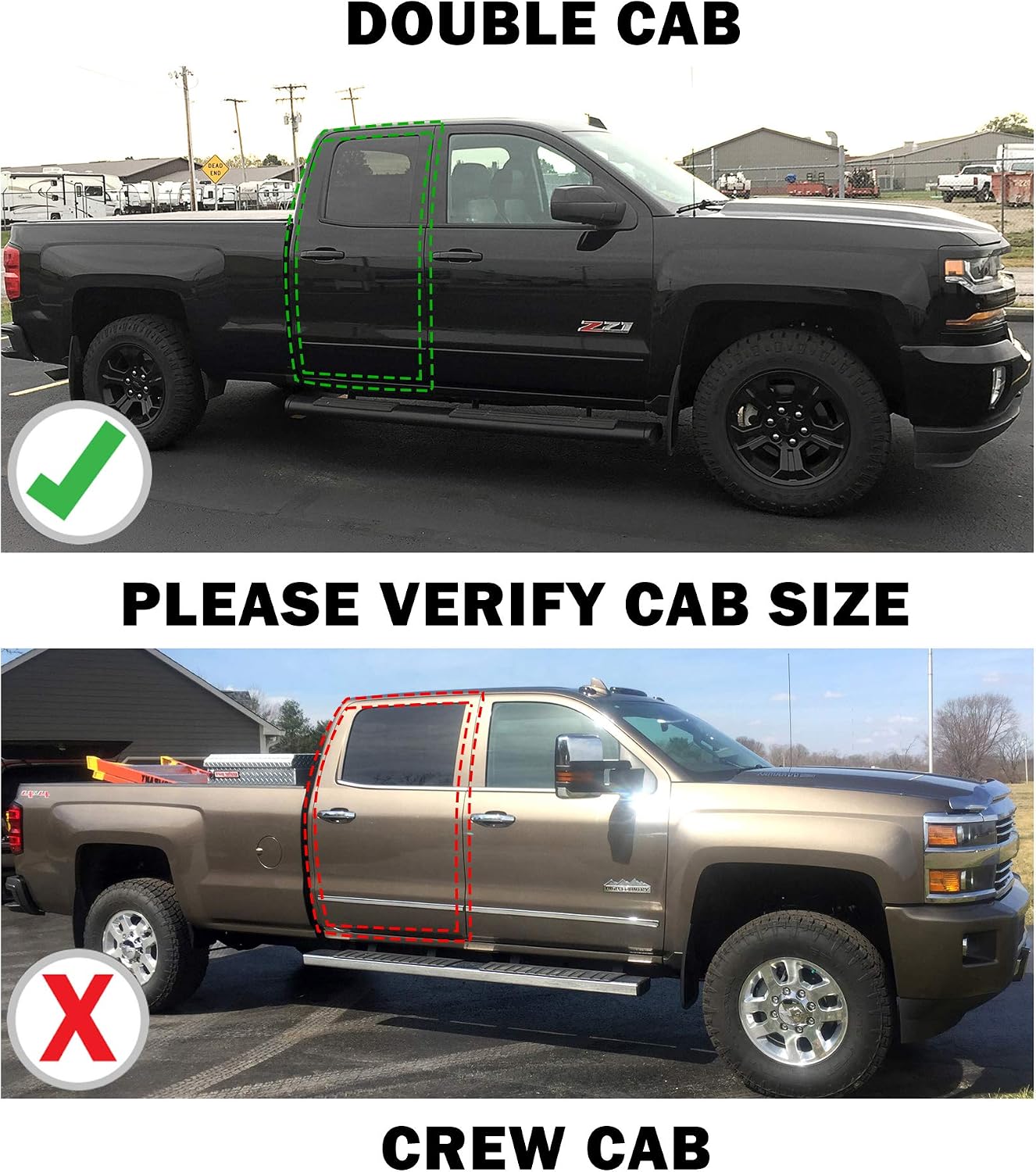RHA Under Seat Storage 2014-2018 Double Cab Fits Chevrolet Silverado/GMC Sierra 1500, 2015-2018 2500HD/3500HD Upgraded Rear Underseat Box Black Organizer Double Cab Only