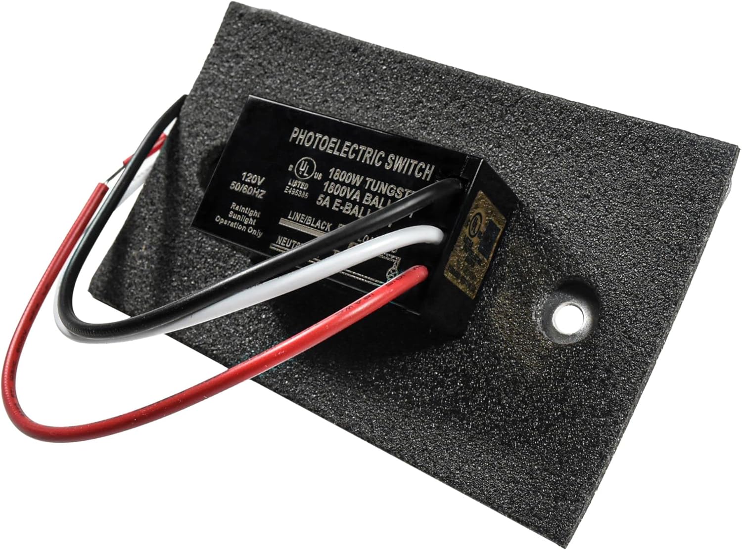 HQRP 4-Pack Photocell Thermal Type Light Sensor w/Wall Plate Dusk to Dawn Wire-in Switch Photoelectric Control for Outdoor Lighting, Garage Lights, Barn Light, Street Lights, etc.