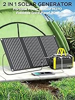 Vista 2 de MARBERO Solar Generator 150W Peak 150Wh Portable Power Station with Solar Panel Included Camping Power Supply with AC Outlet DC USB Ports for