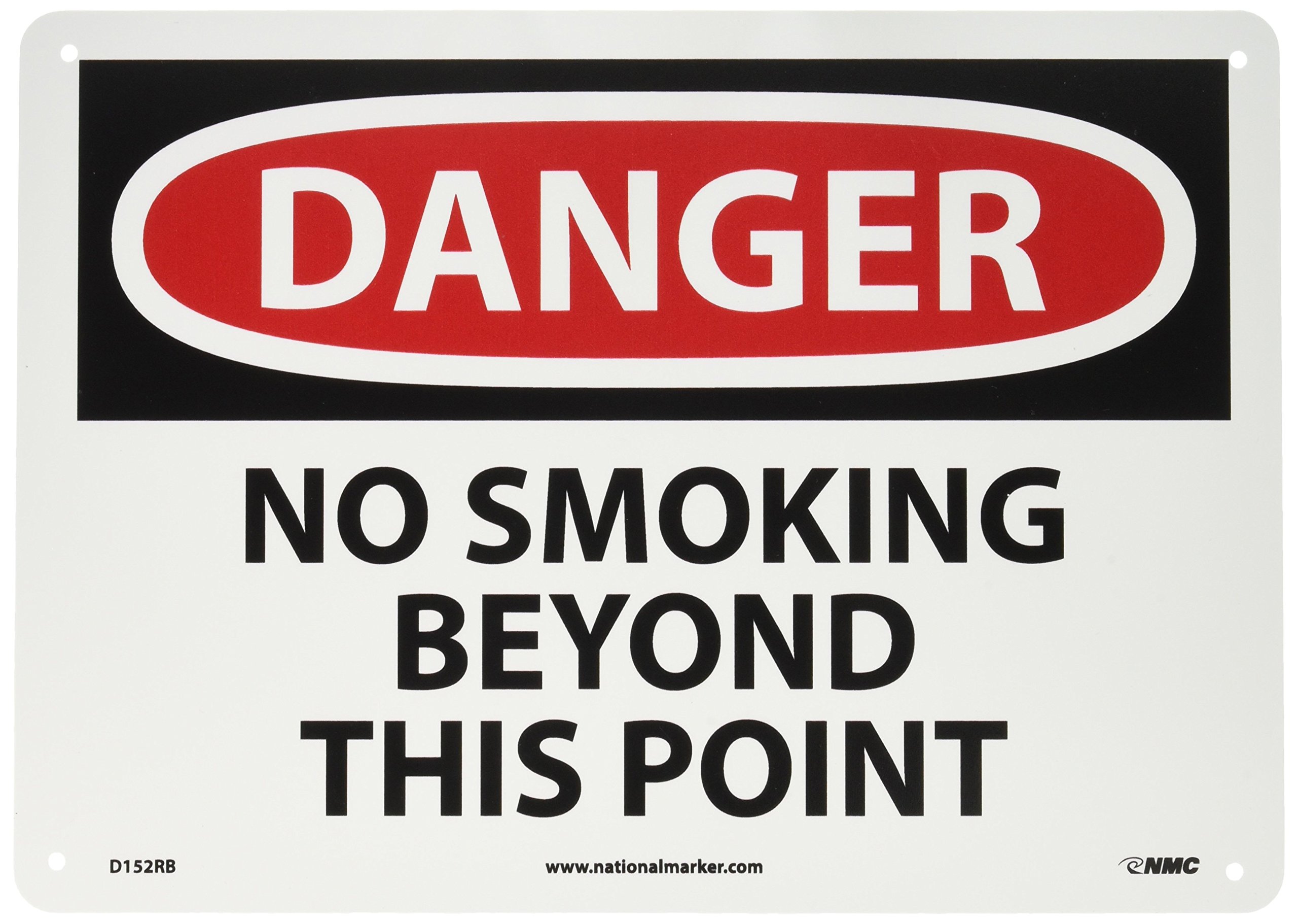 Panneau Danger No Smoking Beyond This Point pour sécuriser les zones à risque - 5