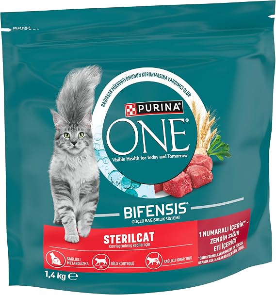 Purina ONE Sterilcat Sığır Etli Kısırlaştırılmış Kuru Kedi Maması 1.4 kg