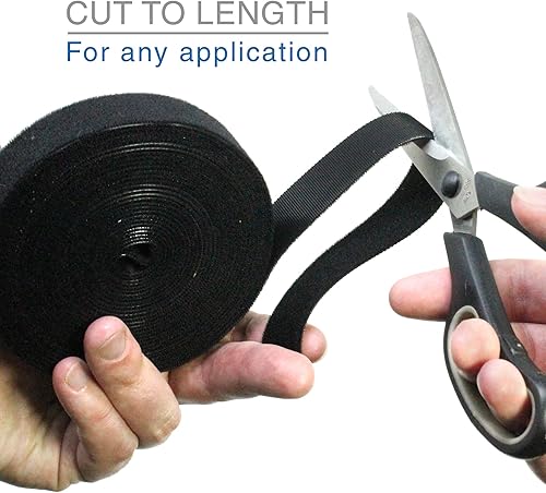 Miniatura 2 de VViViD Cinta de fijación reutilizable multiusos de doble cara Hook N' Loop (1 pulgada x 18 pies)