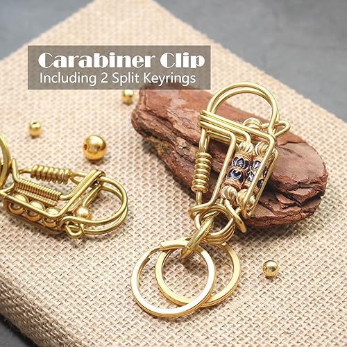 Miniatura 2 de Cute Carabiner Clip, Keychain Accessories Aesthetic, Heavy Duty Snap Hook Key Fob, Handmade Birdie Keyring