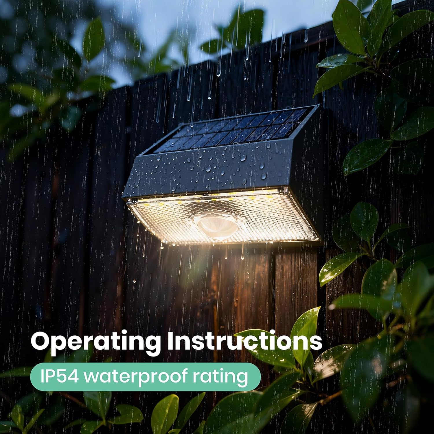 Solar Fence Light Outdoor, 4000K 3000K Solar Wall Lights with Motion Sensor, 1000LM Small Solars Light for Deck Fence Steps Patio Yard, 1pcs - Image 9