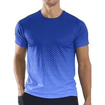 Mens Athletic Running T-Shirts Quick Dry Gym Workout Shirts Moisture Wicking Short-Sleeve Lightweight Sports Tee Tops