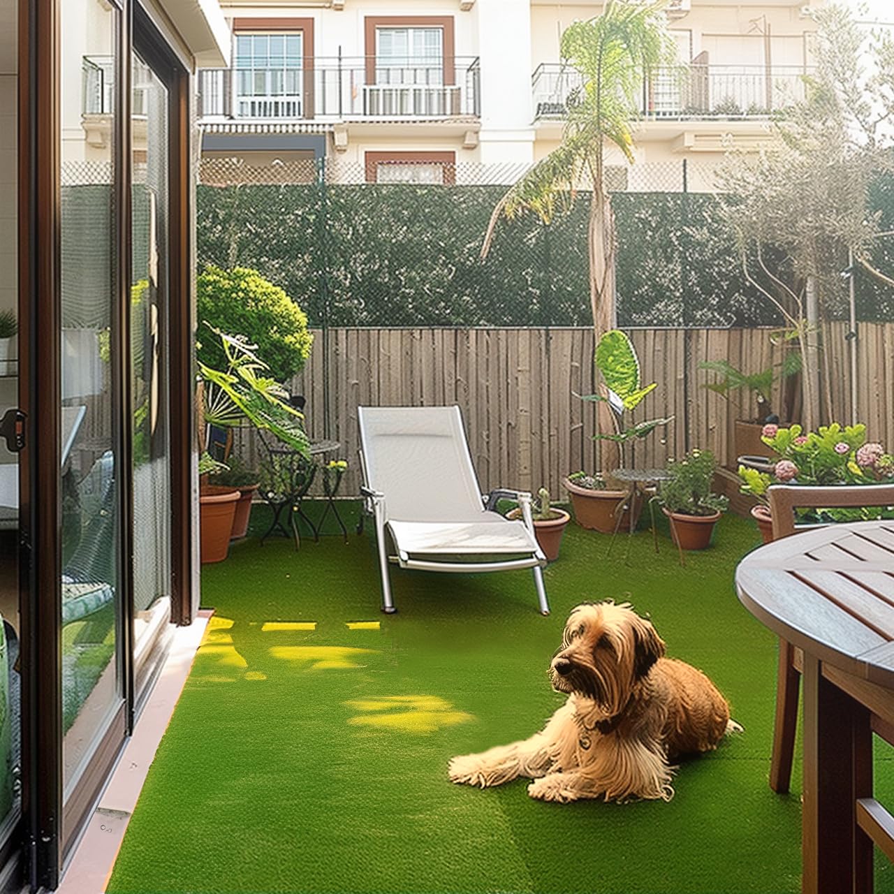 LUCATEX - Cesped artificial 2x5 metros Miami - 7mm de altura - Alta densidad - Ideal para exteriores, piscinas, terrazas, jardín - Económico y resistente - Cesped artificial moqueta