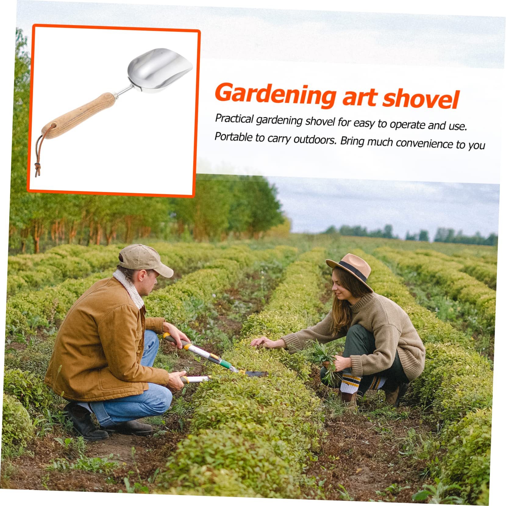 TOYANDONA 2 Stück Gartenerde Schaufel Landschaftsbau Spatenschaufeln zum Graben Garten Handschaufel Mini Werkzeug Unkrautkelle für den Garten Gartenzubehör Rostfreier Stahl