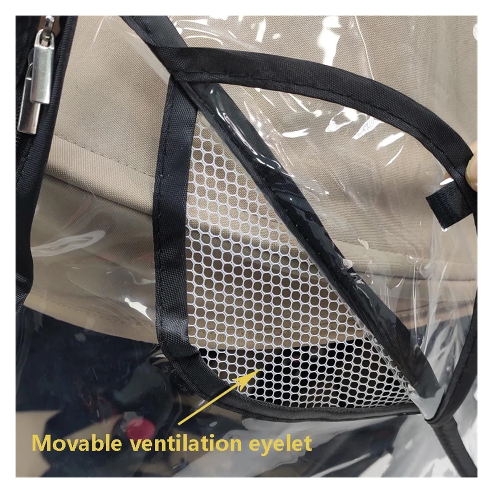 Habillage Pluie pour Poussette Housse de Pluie imperméable for Poussette en matériau EVA de sécurité