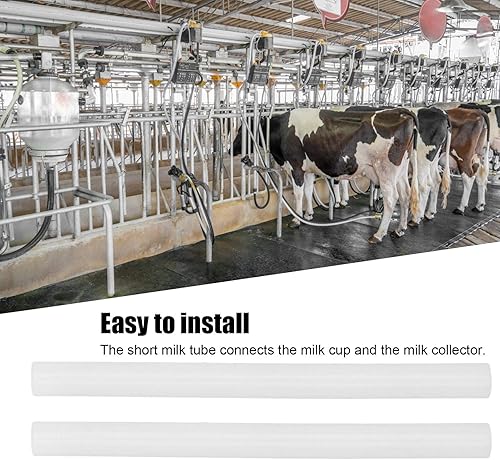 Miniatura 8 de Fydun Reemplazo corto del tubo del ordeñador del silicón de la ordeñadora de los accesorios de la ordeñ