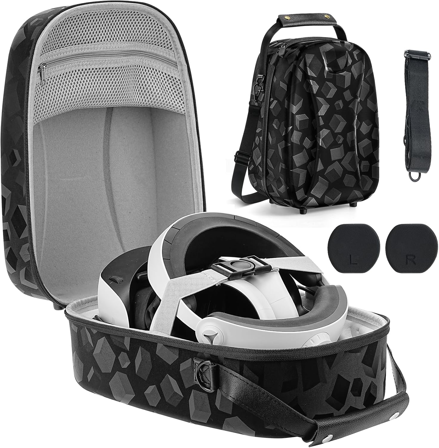 Ps5 Case Travel Bag Foluck 3-in-1 Accessories Set For Playstation