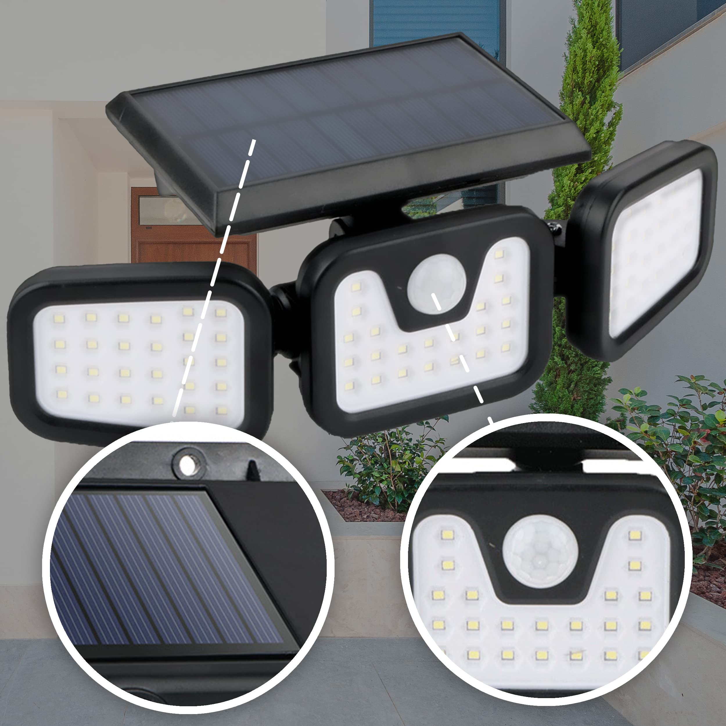 FOREVER SUNARI Lampes Solaires Avec 10 LED, Piquet De Terre 3000K 600mAh Pour Jardin Extérieur, Lampes Solaires De Jardin, Décoration De Jardin, Lumière De Lucioles, étanche IP44, éclairage De Pelouse