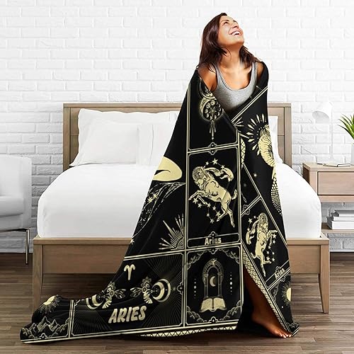 Miniatura 8 de Taurus - Manta de 12 horóscopos manta de cama de astrología suave y acogedora manta de franela personalizada de 60 x 50 pulgadas