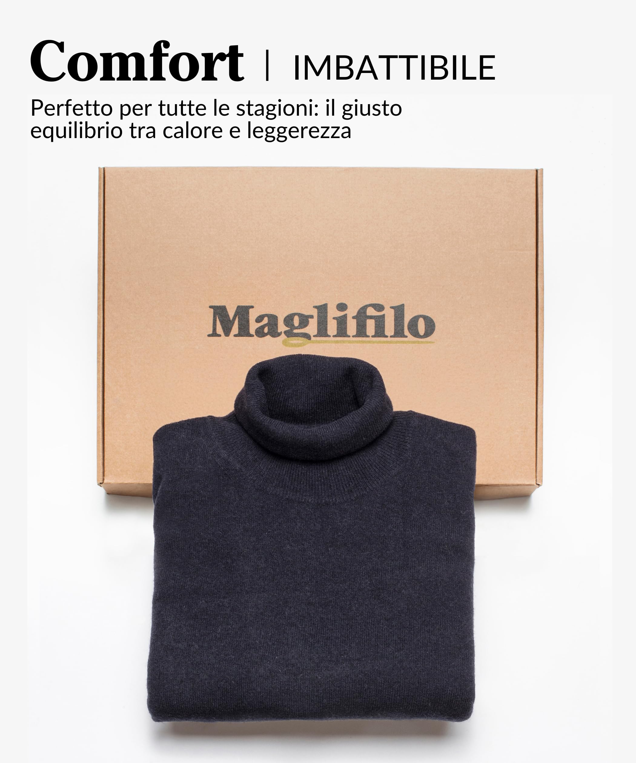 Cuello alto para hombre 100% Lana Fineza 12 - Suéter de Cuello Alto Hombre, Elegancia y Comodidad Perfecto para Cualquier Ocasión - Prenda Versátil y Elegante