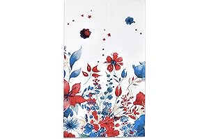 Patriotic Floral Napkins Disposable Summer Party Decor