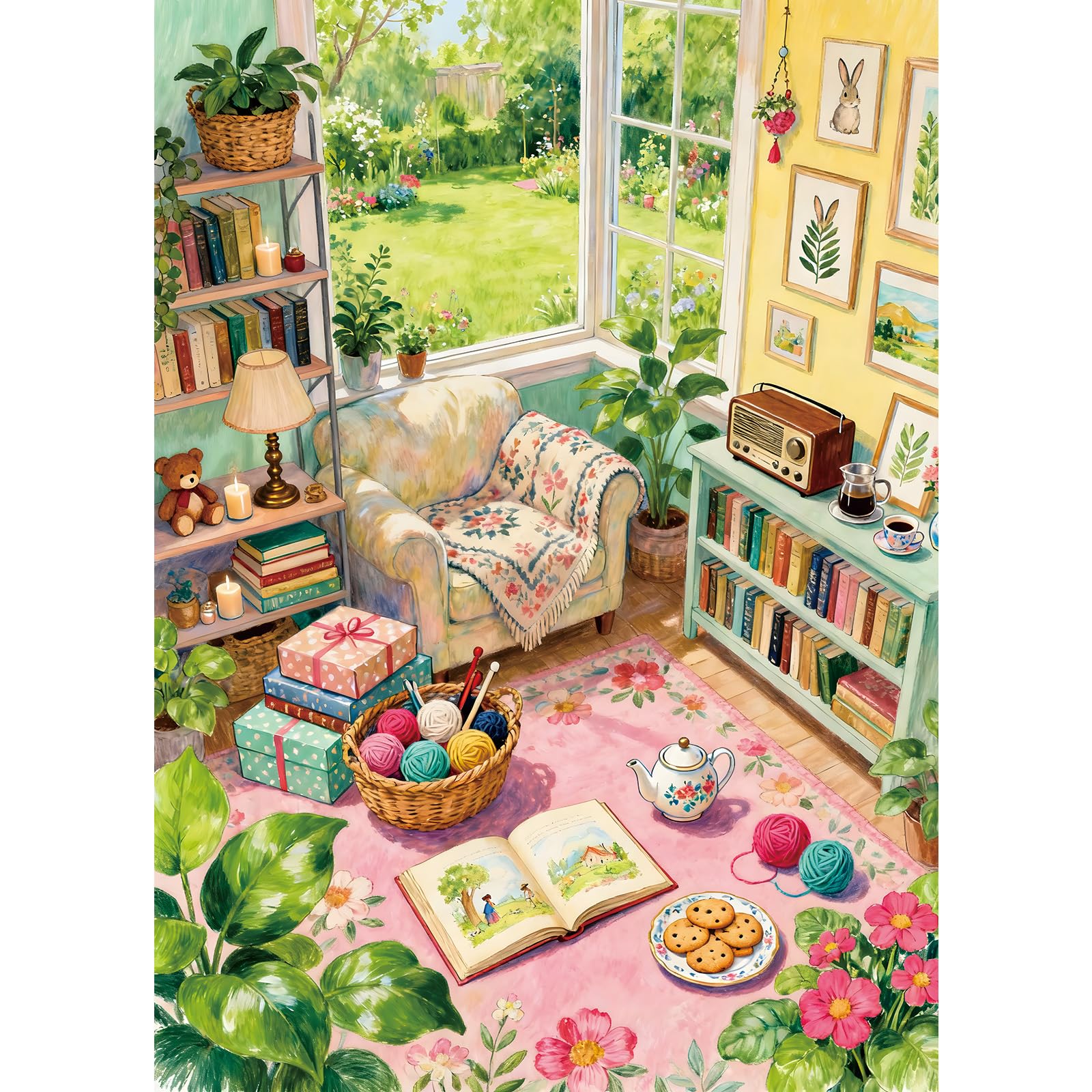 500 piece jigsaw puzzles for adults 500 Piece Jigsaw Puzzles Jigsaw Puzzles For Adults 500 Challenging Game for The Whole for Women, Gifts for Men, Educational Games:Garden Room