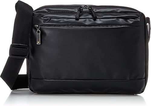 Amazon エースジーン ショルダーバッグ 10inchタブレット収納可 雨に強い仕様 ホバーコート メンズ ブラック ショルダーバッグ