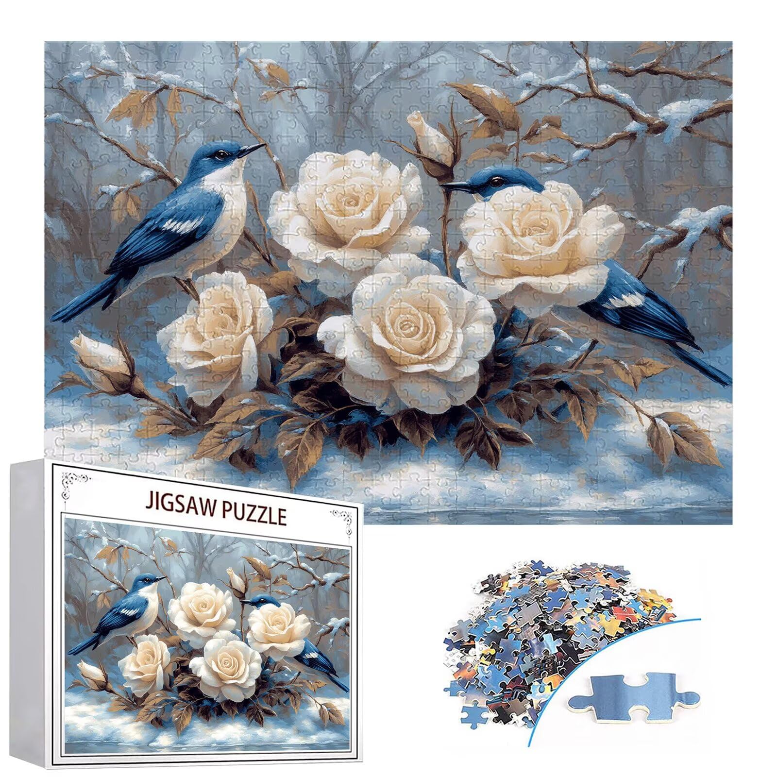 Puzzle 3000 elementów różowe puzzle dla dorosłych ptak 122 x 81 cm unikalne rzemiosło klasyczne 3D drewniana układanka do rodzinnych gier aktywnych, układanka do samodzielnego wykonania nawet do