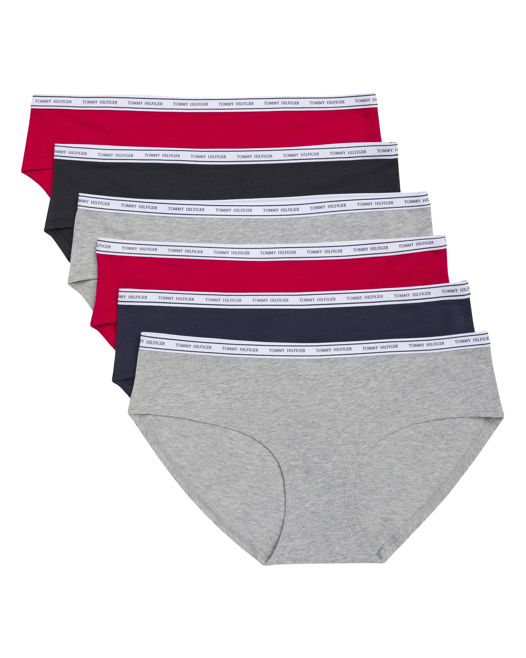 

                                                    Tommy Hilfiger Women's Cotton Logo Hipster Underwe