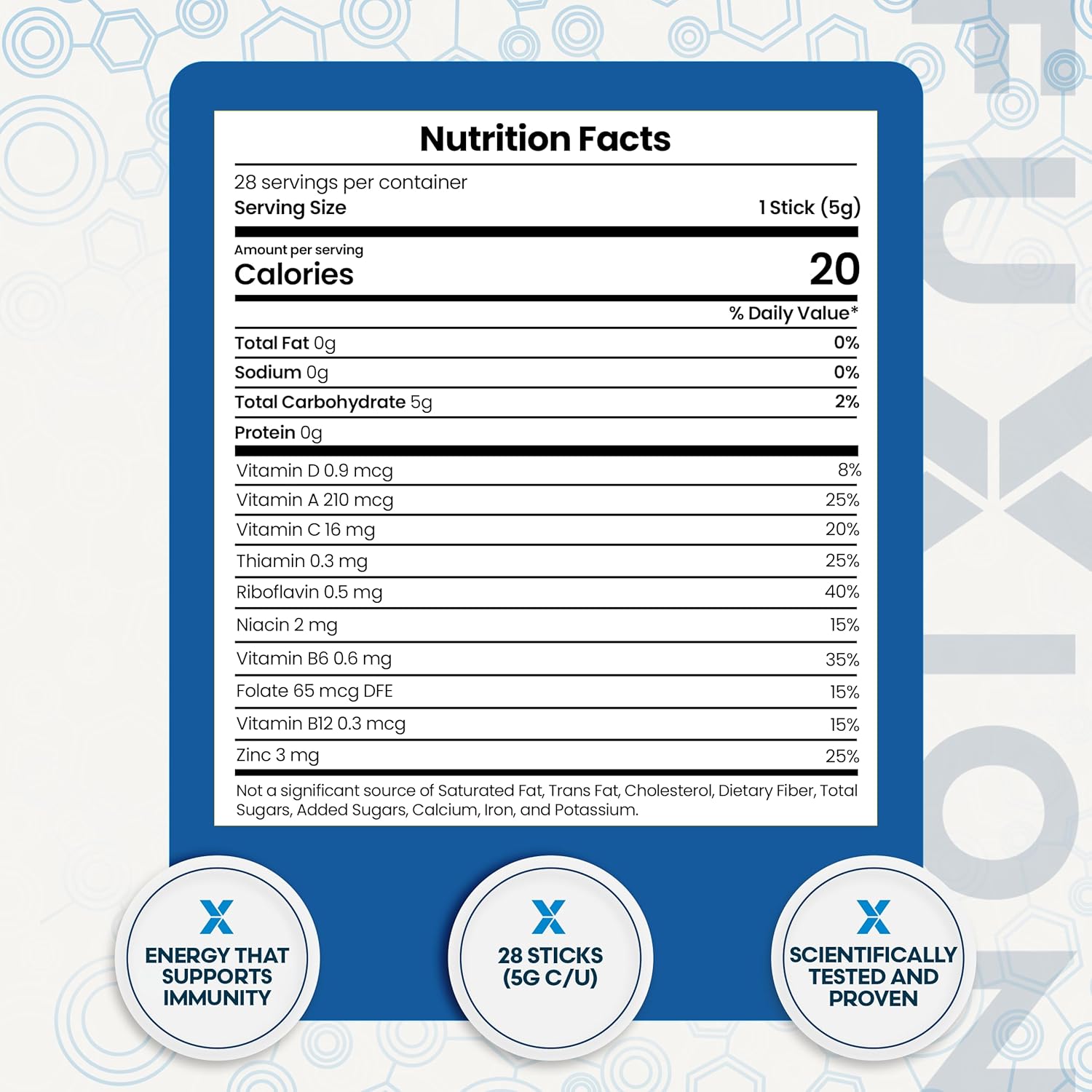 FuXion | Vita Xtra T+ | Energy Drink Powder | Energy Support | Multimineral and Multivitamin Powder Drink | Provides Physical Energy and Vitality | Powerful Antioxidants | Purple Corn Flavor | 28u