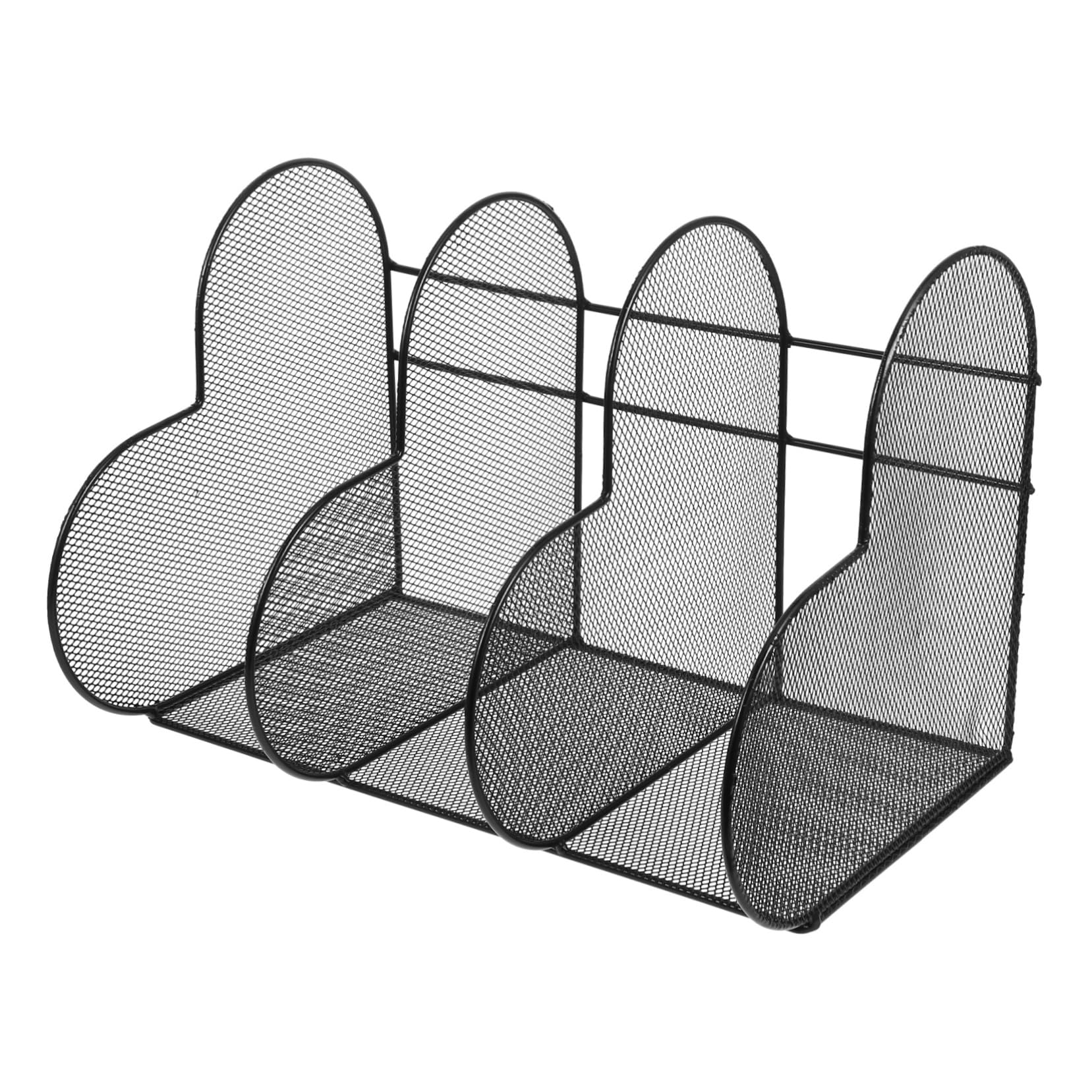 DOITOOL Portalettere Verticale in Metallo Portadocumenti Da Scrivania Portariviste Resistente All Usura Portalibri Raffinato Per Ufficio e Casa Accessori Per Organizzare Libri e Posta