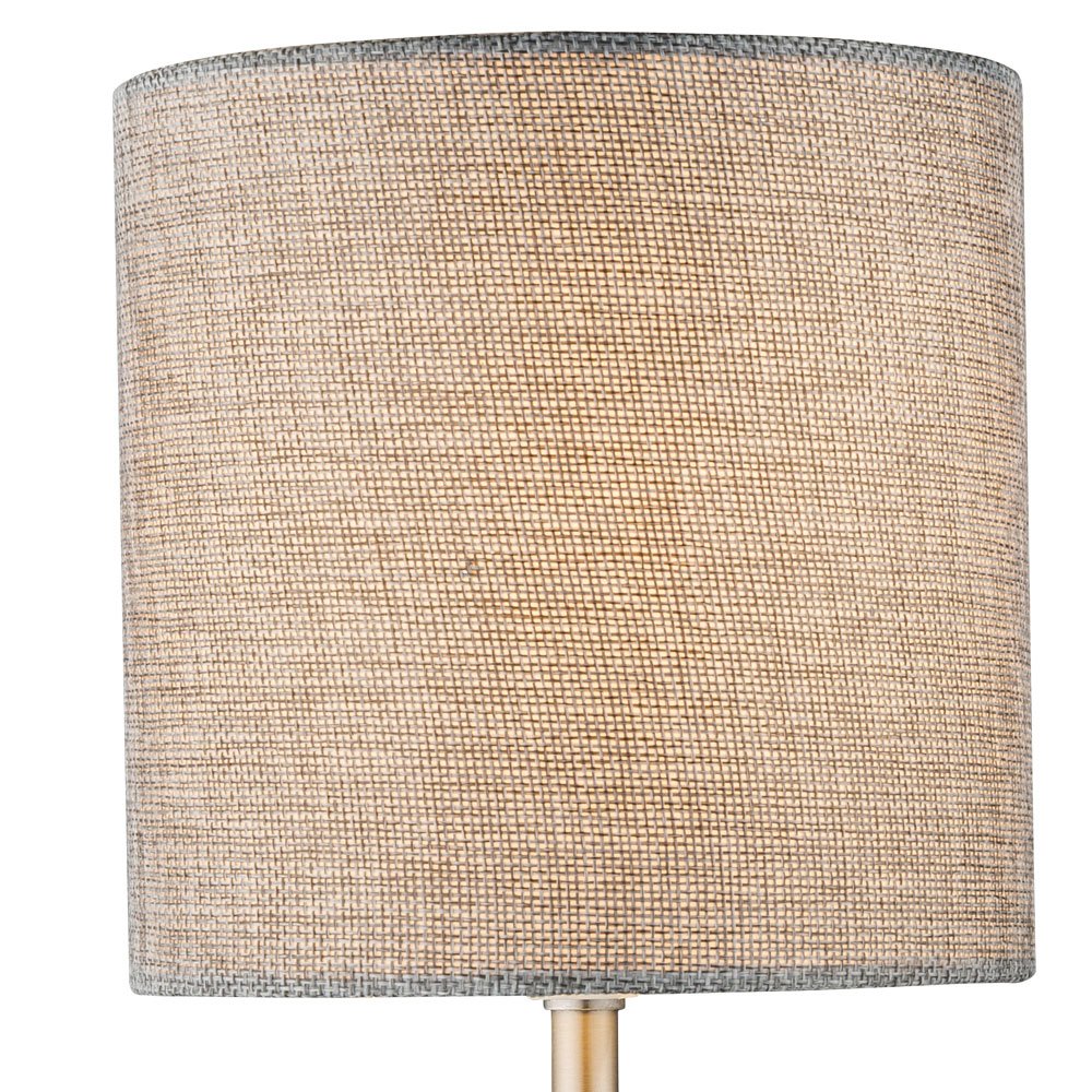 Globo LIGHTING Applique luminaire mat - Plastique - Tissu gris - Interrupteur - 15 x26 cm - 40W - 230V