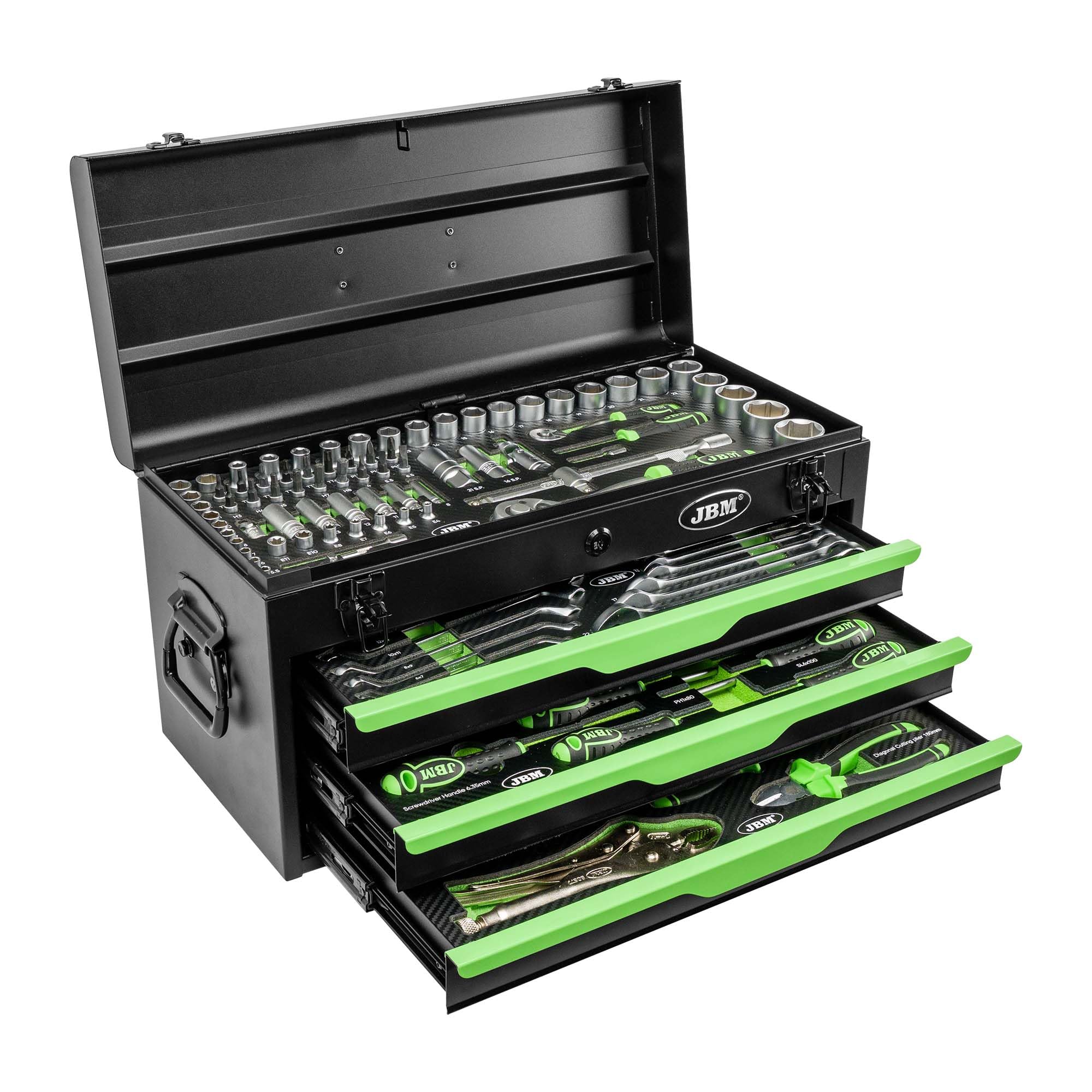 JBM 54261 REFIAL CASSETTA IN METALLO CON UTENSILI 143 PEZZI SATINATI