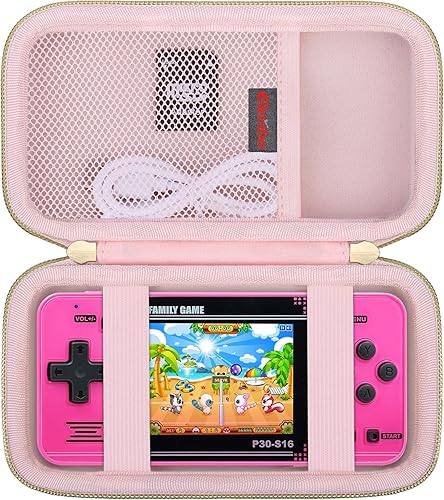 Vista 10 de Elonbo Funda de transporte compatible con WELLST·G juego de mano para niños, 220 videojuegos retro precargados, bolsa de almacenamiento portátil
