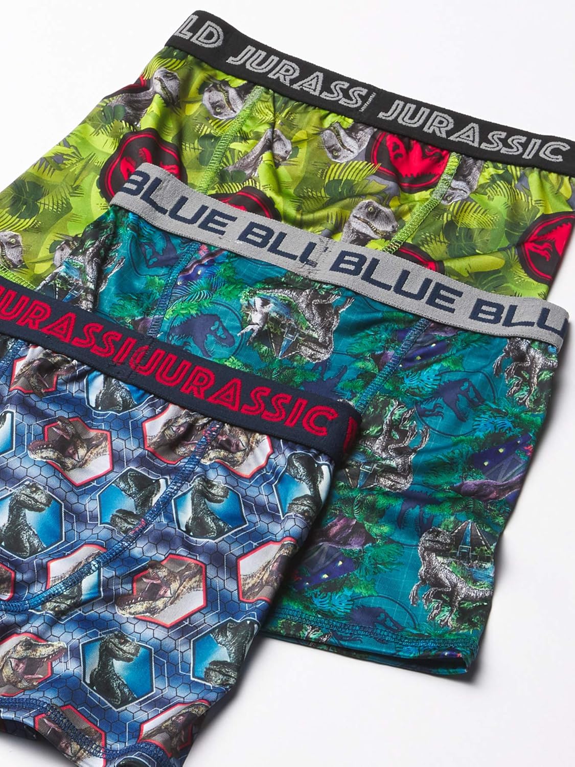 Boxer Brief Multipacks with T-Rex, Raptor and Triceratops Print Options in Sizes 4, 6, 8, 10 & 12 - Image 2