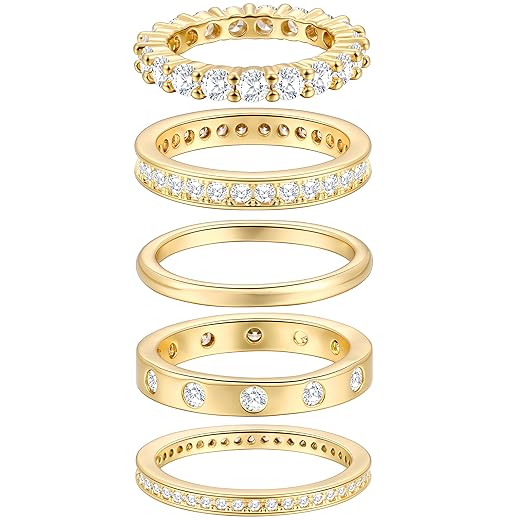 Gold Rings for Women Non Tarnish, 14k Gold Plated Dainty Stacking Cubic Zirconia Thumb Rings, Gold Knuckle Women Rings Set Jewelry Size 5-10