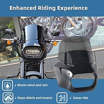 Amazon.com: BOSYCY Motorcycle Fairing Windshield Kit, Retro