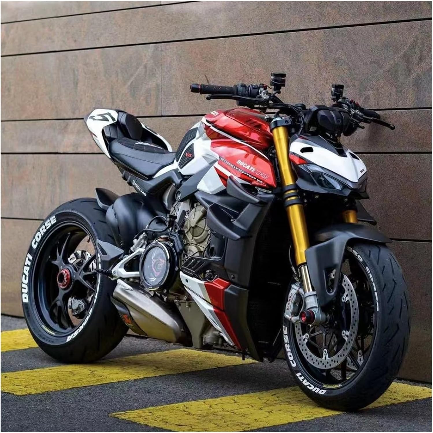 Motorcycle Frame Sliders Guard Crash Engine Fairing Falling Protector CNC compatible with Ducati Streetfighter V4 S/SP / SP2 (All Models) (2020 Onwards)