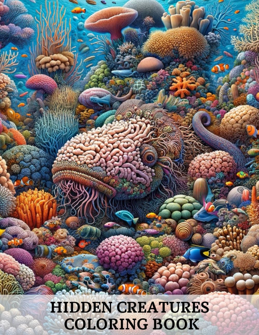 Hidden Creatures Coloring Book