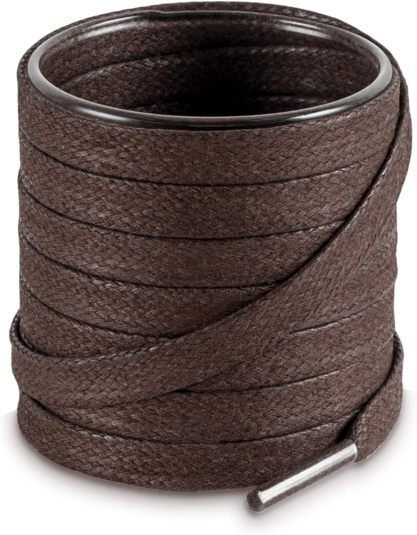 ShoemateFlat Waxed Cotton Shoe Laces for Boots & Dress Shoes, Shoe Strings