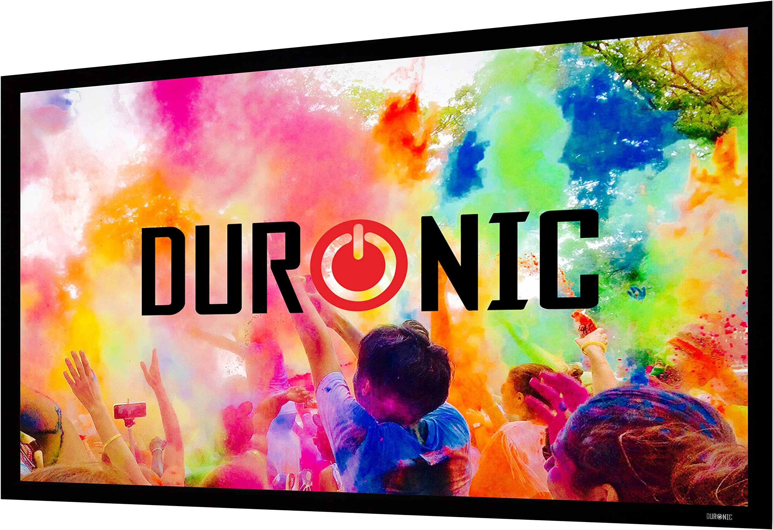 Duronic Projector Screen FFPS150 Wall Mountable HD Projection Screens, 150” Fixed Frame Movie Screen, 16:9 Ratio Home Theatre Cinema Screen, Ideal for Home, Classroom, Office Presentations