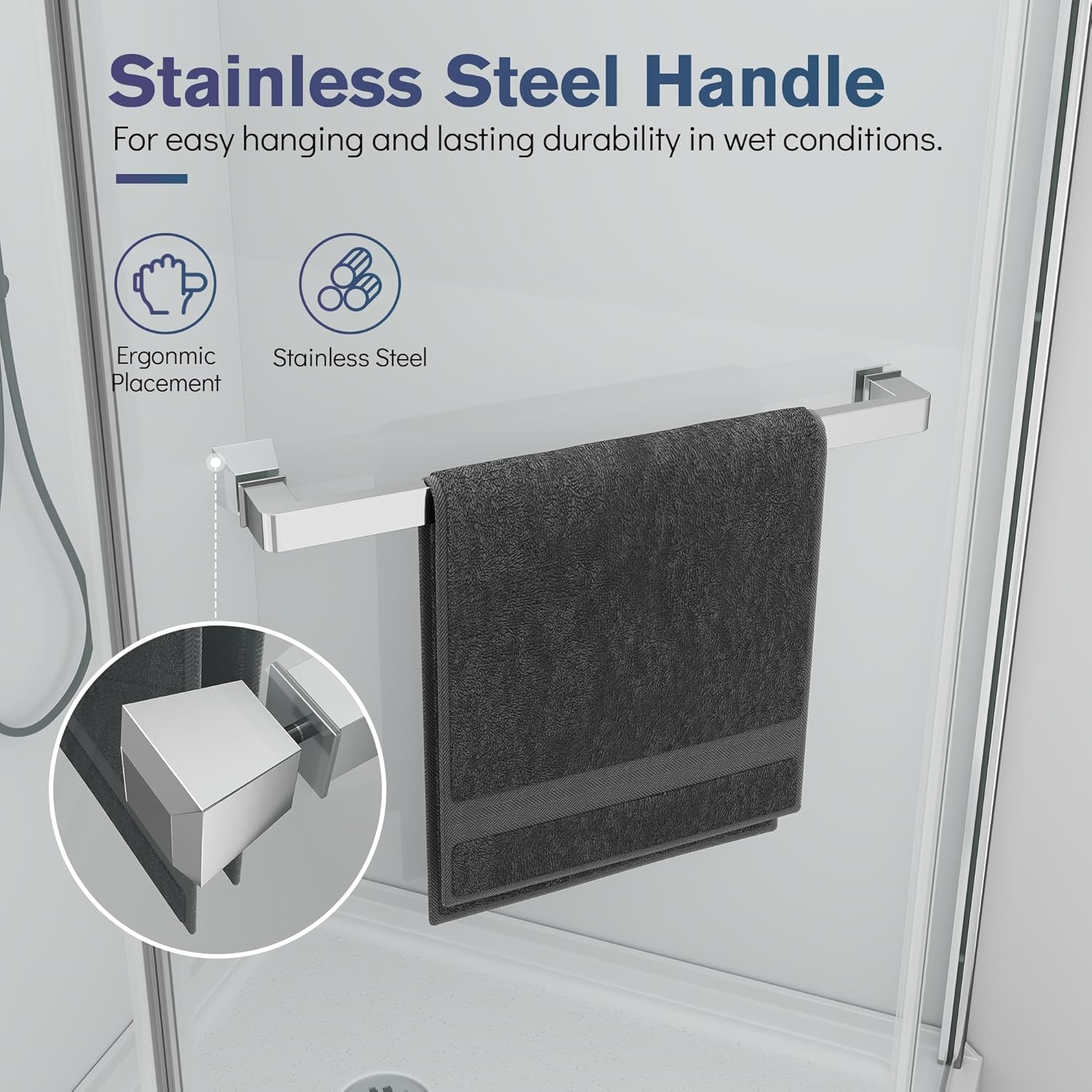 36" W x 36" D x 72" H Corner Shower Enclosure with Shower Base,Corner Shower Door, 1/4" (6mm) Tempered Glass, Chrome