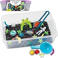 Creativity for Kids Outer Space Sensory Bin - Sensory Toys for Toddlers Ages 3+ Boys Girls Hands-On Play Kit