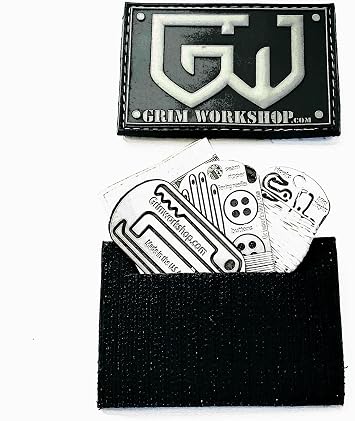 Grim Workshop Grim Grey Morale Patch with Hidden Pocket