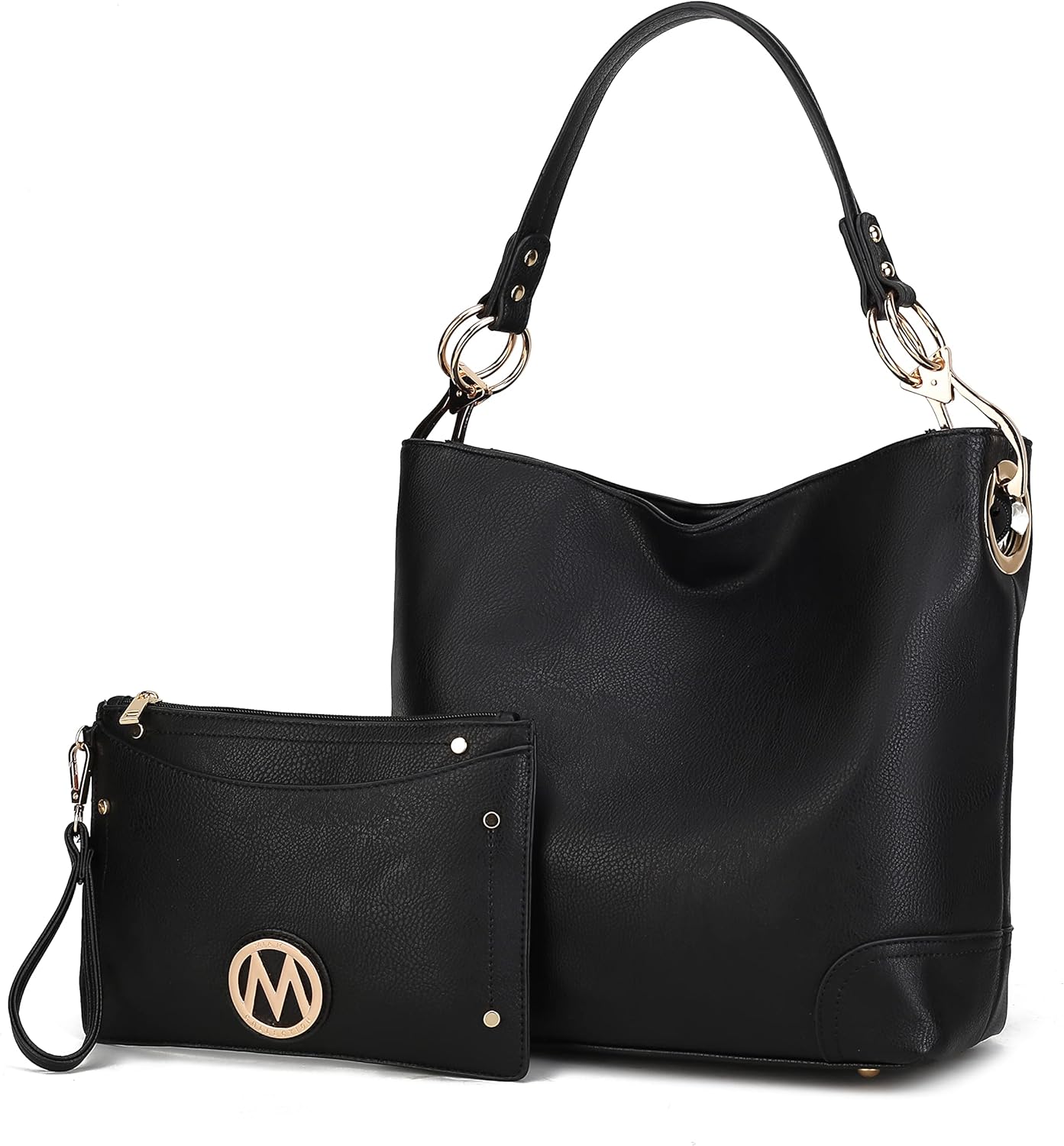 MKF Collection Hobo Bag for Women,Vegan Leather Handbag Slouchy Shoulder bag, Top Handle Purse by Mia K