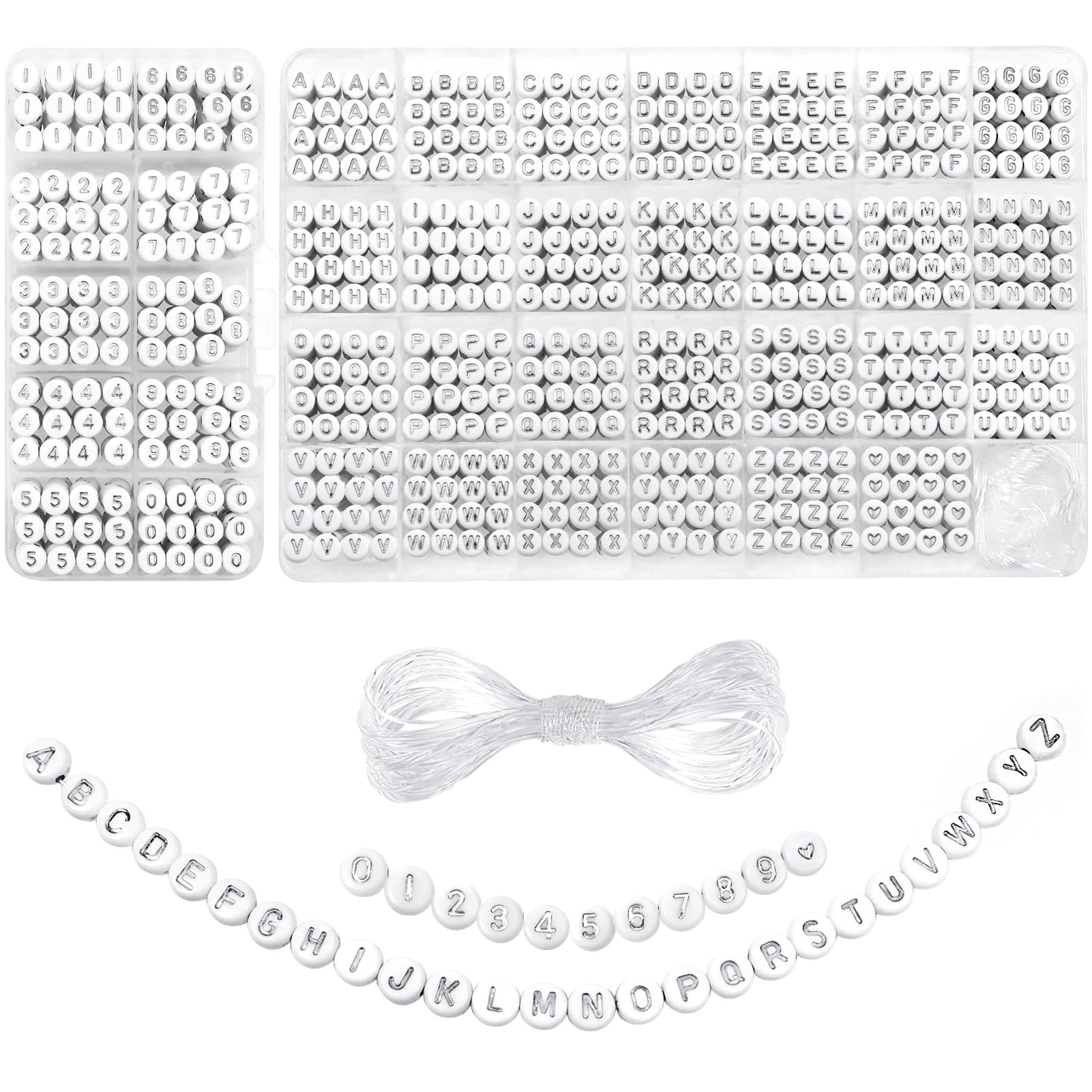 Fabrication de bracelets sans frustration grâce aux lettres triées et fil élastique