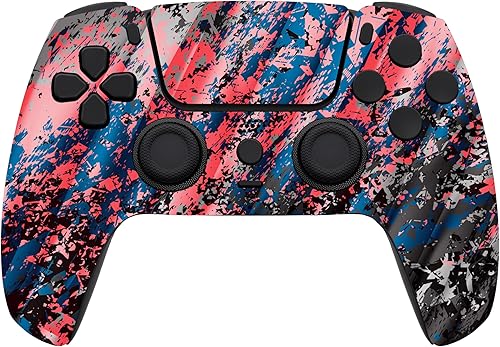 Miniatura 38 de Custom Wireless Controller Compatible with PS5 - Multiple Designs Available (Abstract Fusion) Abstracto Fusión,Galaxia Inferno,Jokester,Camuflaje