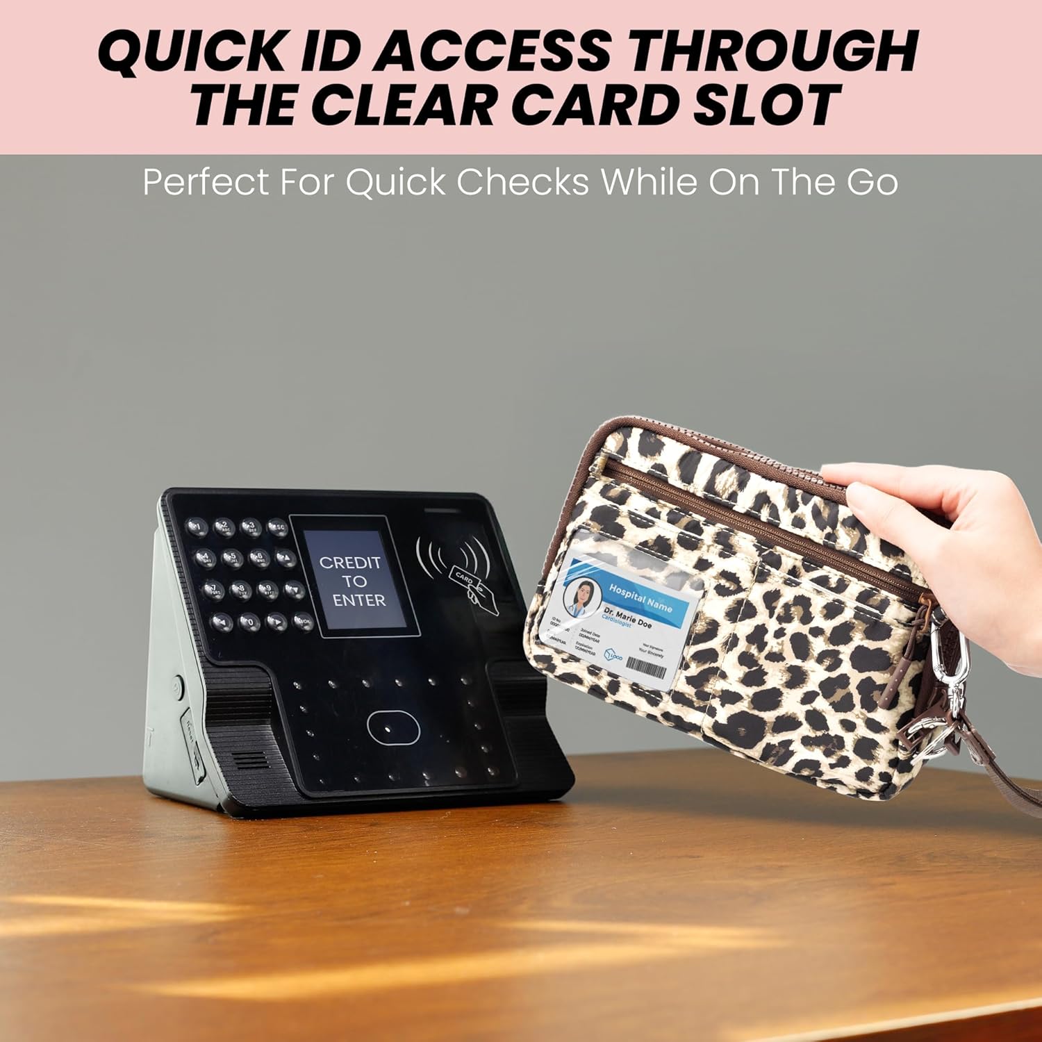 VONAL Wristlet Wallets for Women, RFID Wristlet Purse Built in Wallet, Small Nylon Crossbody Bags, Credit Card Holder - Image 9