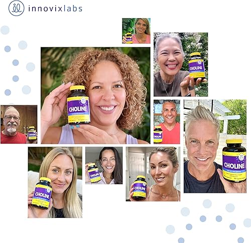 Miniatura 7 de InnovixLabs Choline Supplement 550mg Pure Choline Bitartrate for Brain Health, Focus, Memory, Cognitive Development, Fatty Liver and Mood Support