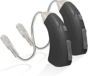 Tweak Focus+T OTC Hearing Aid with Programmed Listening Modes (Metallic Gray)