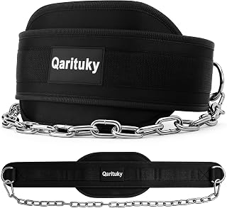Cinturón de inmersión, cinturón de dominadas pesado con cadena de acero de 38 PULGADAS | Cinturones de levantamiento de pesas profesionales, cinturón de pesas confiable para hombres, cinturones de levantamiento de pesas para dominadas, levantamiento de pesas