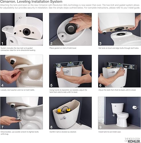 Miniatura 6 de KOHLER Cimarron Comfort - Cuenco para inodoro con altura alargada para silla